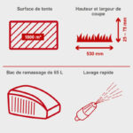 Scheppach Tondeuse à gazon hybride MS225-53E – Image 4