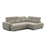 Canapé d'angle relax droit ELIOTT tissu taupe – Image 5