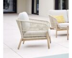 Salon de jardin en aluminium coloris bois - 5 places places - palawan - ozalide – Image 6