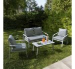 Salon de jardin en aluminium 4 personnes Pasarel – Image 5