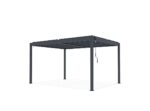 Pergola bioclimatique autoportée PIANA 4x3m aluminium gris - Lames orientables – Image 6