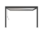 Pergola Bioclimatique Ombréa VS 3x4M adossée - Anthracite/Blanc - V2 – Image 2