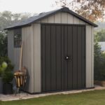 Abri de jardin OAKLAND 757 en résine - KETER - gris et noir - Surface hors tout 5,12 m² – Image 4