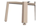 Salon de Jardin Modulable 5 Pièces - Canapé d'Angle, Coussins Inclus et Table Basse, Structure Métallique pour Terrasse - Beige – Image 9