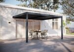 Pergola adossée en aluminium "Windsor" Gris anthracite 3 x 4 m – Image 5