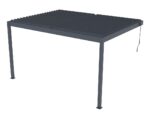 Pergola adossée en aluminium "Windsor" Gris anthracite 3 x 4 m – Image 4