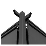 Pergola édition spéciale toit rétractable 3x6 M et 6 stores gris anthracite