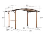 Pergola Skuta Sunjoy, 41x26m dim ext (cas échéant incl débord de toit) revêtu par poudre, épaisseur paroi : 10,5m² totale