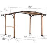 Pergola Skuta Sunjoy, 41x26m dim ext (cas échéant incl débord de toit) revêtu par poudre, épaisseur paroi : 10,5m² totale
