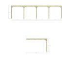 Pergola bois - 10m x 4m - adossée - sens profondeur - livraison comprise – Image 4