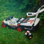 Tondeuse et coupe bordures rechargeables 20V max + 2 batteries - Elem Garden. – Image 3
