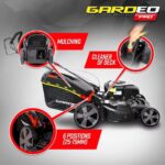 Tondeuse thermique tractée 161CC avec moteur Briggs and Stratton, mulching et éjection latérale - Gardeo Pro – Image 2
