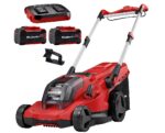 Tondeuse sans fil avec batterie 18 V - largeur de coupe 42 cm - hauteur de coupe 25 à 75 mm - bac 50 L - Einhell RASARRO 36/42 (2x5,2Ah)