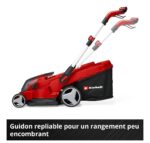 Tondeuse sans fil avec batterie 18 V - largeur de coupe 42 cm - hauteur de coupe 25 à 75 mm - bac 50 L - Einhell RASARRO 36/42 (2x5,2Ah) – Image 8