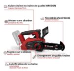 Tronçonneuse sans fil sans batterie 18 V - longueur du guide-chaîne 200 mm - poids 2,5 kg - Einhell FORTEXXA 18/20 TH – Image 3