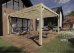 Pergola bois - 4m x 5m - indépendante - sens profondeur - livraison comprise – Image 9