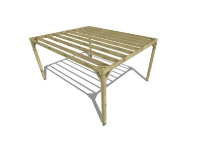 Pergola bois - 4m x 5m - indépendante - sens profondeur - livraison comprise