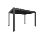Pergola bioclimatique autoportée aluminium gris métallique Biohort 4 x 3 m – Image 7