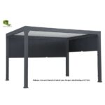 Rideau latéral manuel Actual pour pergola Green Outside 3m coloris noir sablé