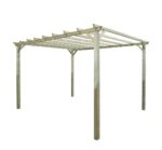 Pergola autoportante Hellebore en bois l.300 x L.400 x H.247 cm