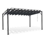 Pergola lames orientables 3x4 M gris anthracite – Image 9