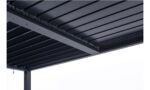 Pergola bioclimatique autoportée PIANA 4x3m aluminium gris - Lames orientables – Image 2