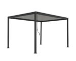 Pergola bioclimatique autoportante aluminium et acier gris Samiel 4x3 m – Image 3