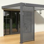 Pergola Bioclimatique Ombréa VS 3x4M adossée - Anthracite/Blanc - V2 – Image 3