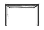 Pergola Bioclimatique Ombréa VS 3x4M adossée - Anthracite/Blanc - V2 – Image 6